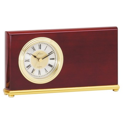 Rosewood Horizontal Clock