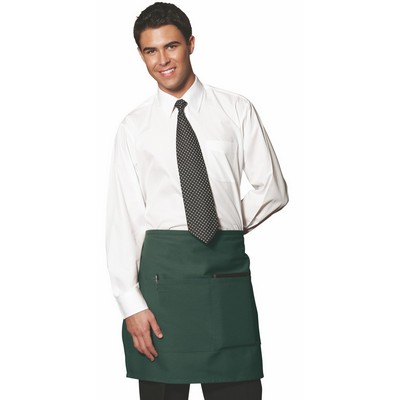 Hunter Green Half Waist Bistro Apron