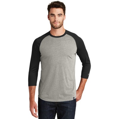 New Era® Men's Heritage Blend 3/4-Sleeve Baseball Raglan Tee