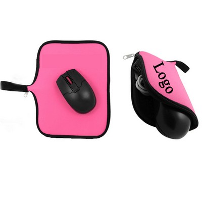 Foldable Travel Mouse Pad Pouch