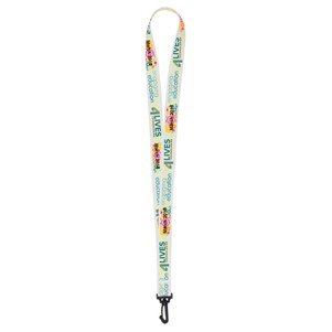 "OWEN" 3/4" Import Air Ship Super Soft Polyester Multi-Color Sublimation Lanyard