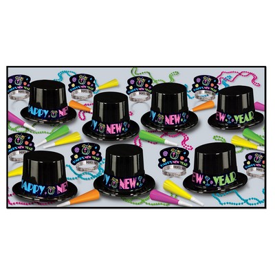 Neon Party New Year Assortment for 50