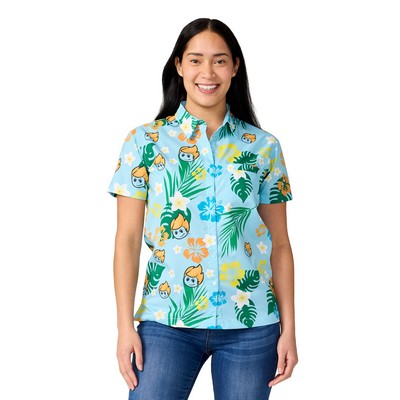 Men's or Ladies' Dye Sublimation Camp Shirt