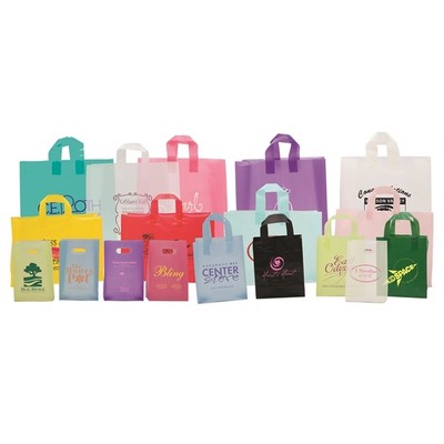 4.0 Mil HD Soft Loop Handle Tinted Frosty Cub Shopping Bag (8"x4"x10"x4")