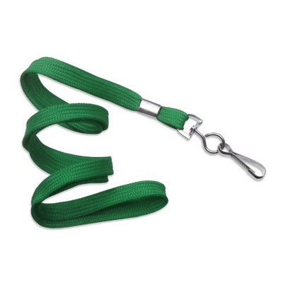 3/8" Blank Lanyard w/Swivel Hook (Kelly Green)