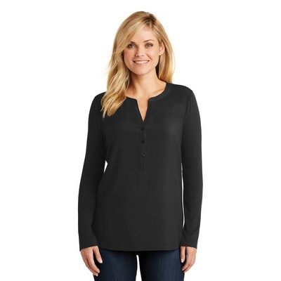 Port Authority® Ladies Concept Henley Tunic Shirt