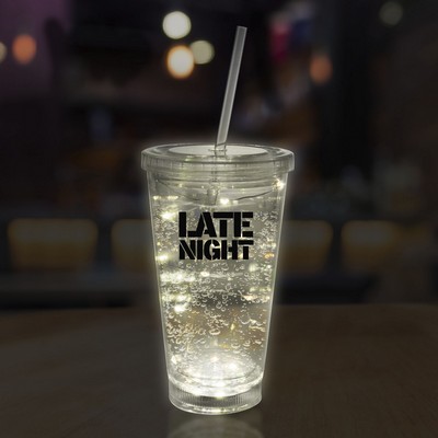 16 Oz. White String Light LED Cup