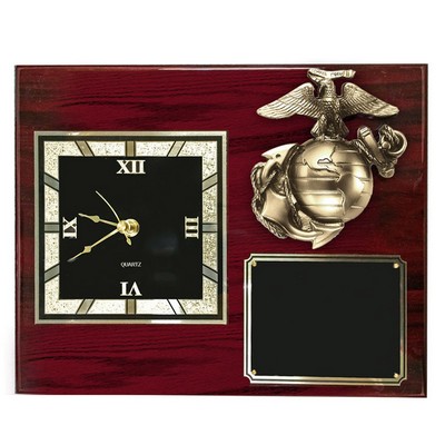 Marine Corps Clock Plaque (10 ½" x 13")