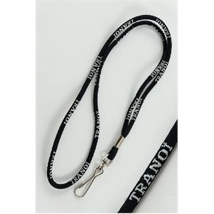 1" Round Cord Woven (Jacquard) Lanyard