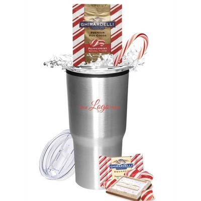 Holiday Peppermint Cocoa & Chocolate Gift Tumbler