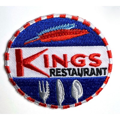 2" Embroidered Patches - 70% Thread Coverage