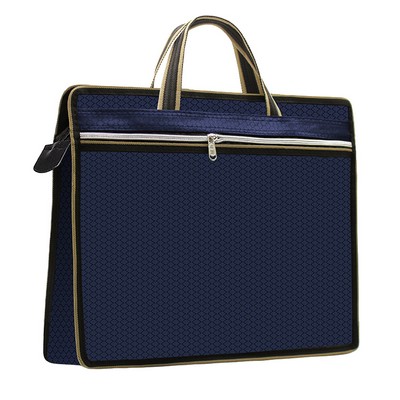 Business Briefcase Zipper Document Bag Messenger