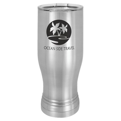 Polar Camel Stainless Steel 20 oz Pilsner with Clear Lid