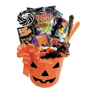 Candy Filled Pumpkin Basket