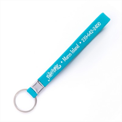 8" Silk-Screened Silicone Key Tag