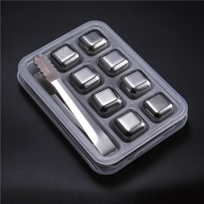 Whisky Stainless Steel Ice Cube 8 Pieces/Set