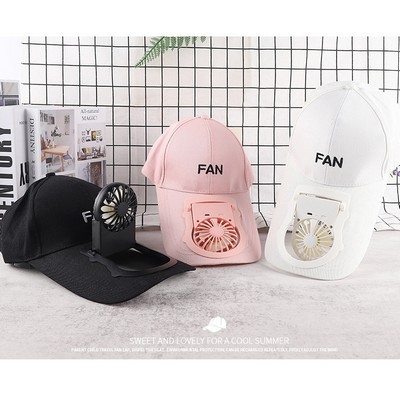 USB rechargeable baseball fan hat