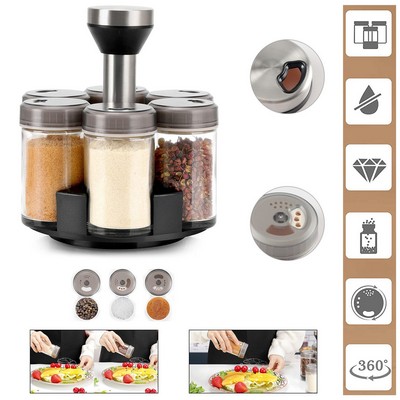 5 Jar Revolving Spice Rack