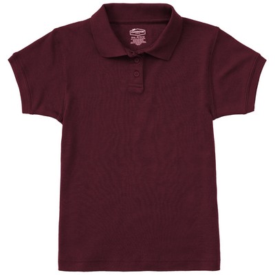 Classroom Uniforms - Junior Girls' Short Sleeve Fitted Interlock Polo