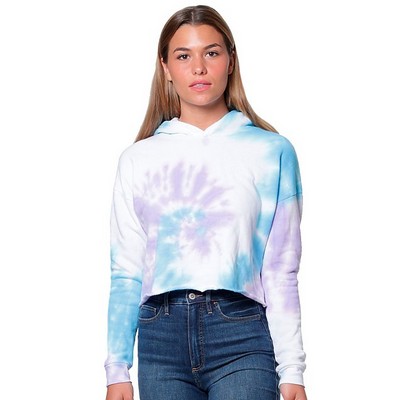 Swirl Tie Dye Crop Hoodie