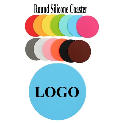 Round Silicone Coaster