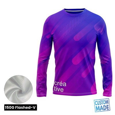 Unisex and Kids' Sublimation Long Sleeve T-Shirt - 150G Flashed V - Performance Grade