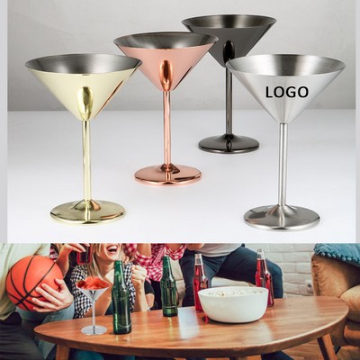 Customized Stainless Steel Unbreakable Martini Wine Glass