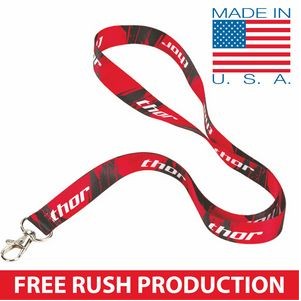 FREE RUSH 3/4" USA Full Color Lanyard