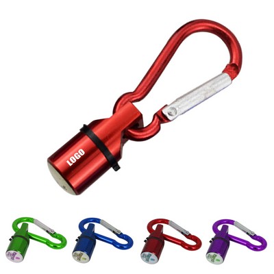 Metal LED Safety Light w/Carabiner