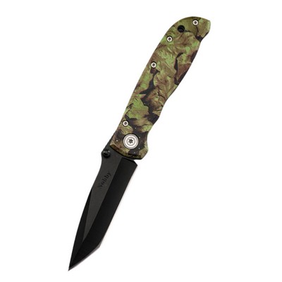 Camouflage Stainless Steel Folding Pocket Knife