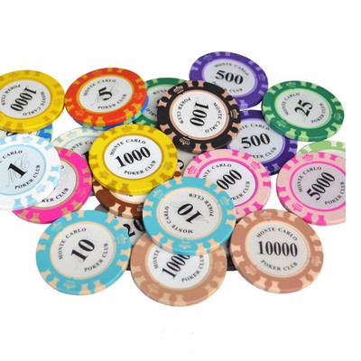 14-Gram Clay Composite Poker Chips Heavyweight