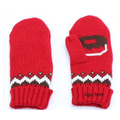 Adult Mitten Winter Knitted Mitten