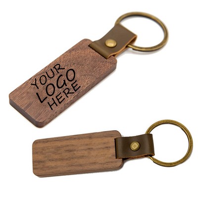 Engraved Wooden Keychain