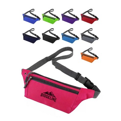 Triple Zipper Fanny Pack