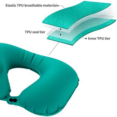 U Shaped Travel Inflatable Neck Air Pillow