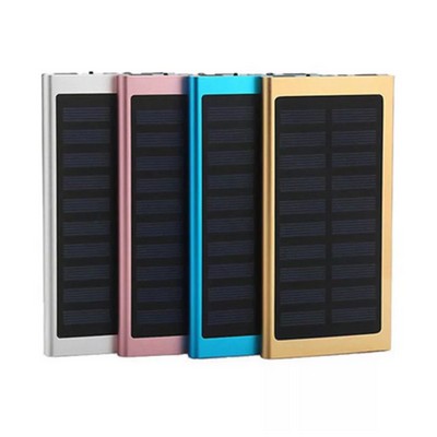 8000mAh Aluminum Solar Charger/Power Bank