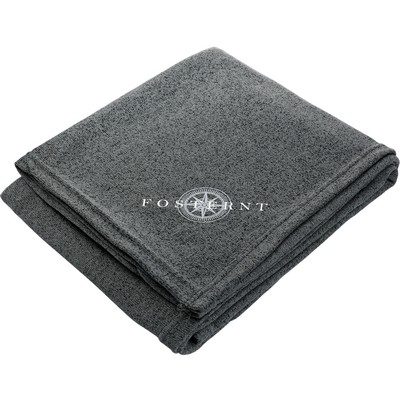 Heathered Fleece Throw Blanket 50'' x 60'' Unfolded