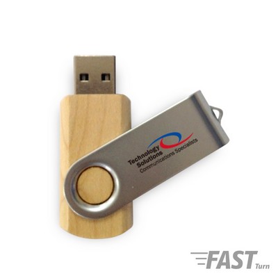 Batavia Maple Eco-Friendly Swivel USB-128G