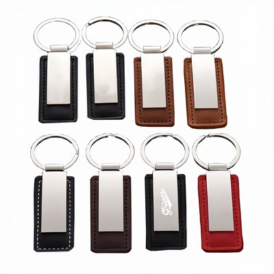 PU Leather Metal Keychain