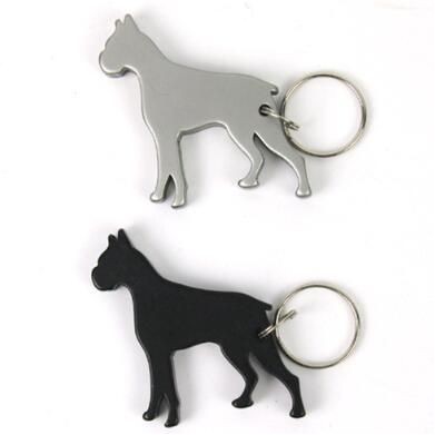 Bull Dog Bottle Opener Keychain