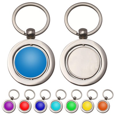 Rotatable Round Key Chain