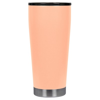 20oz Peach Tumbler with Smoke Cap