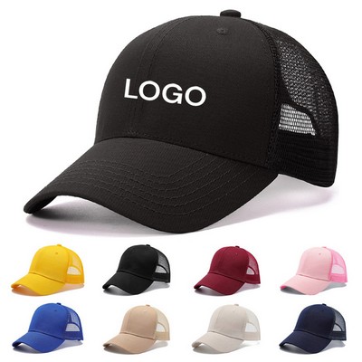 Heat Transfer Mesh Back Baseball Cap