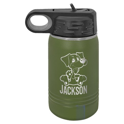 Polar Camel 12 oz. Olive Green Water Bottle