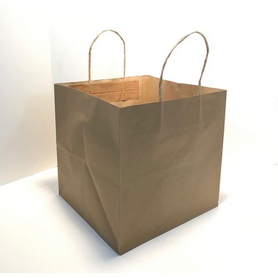 Natural Twisted Paper Handle Take Out Bag