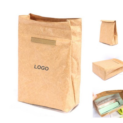 Reusable Insulated Paper Lunch Bag