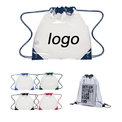 Transparent Drawstring Backpack