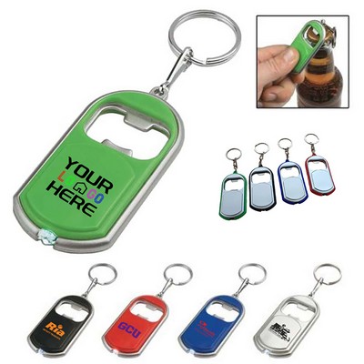 Bottle Opener Key Chain With LED Light