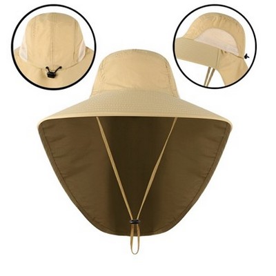 Sun Protection Hat with Neck Flap