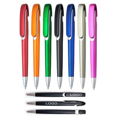 Point Press Retractable Writing Ballpoint Pen